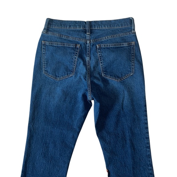 J.Crew Mid-Rise Flare Crop Stretch Jeans Button Fly Size 27 - Picture 6 of 9